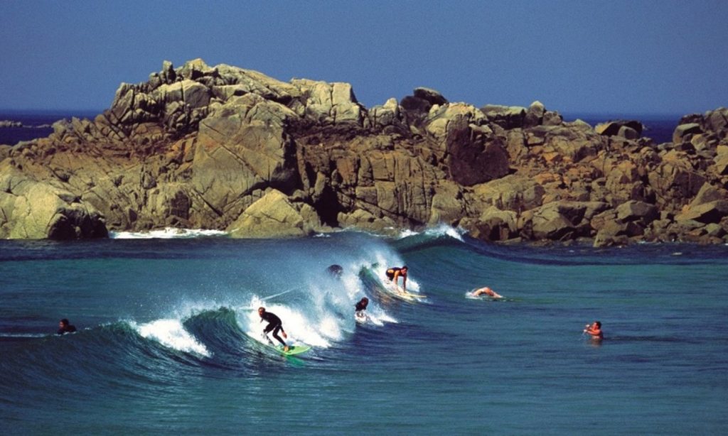 Surfing in Guernsey