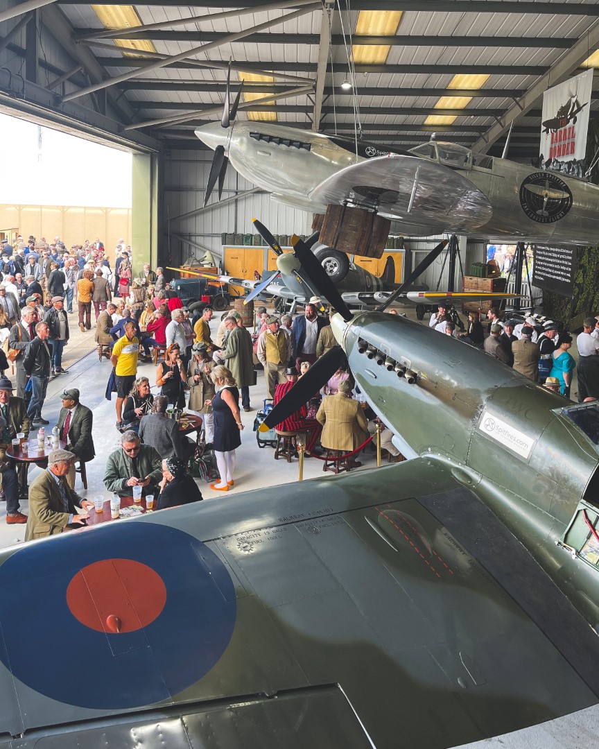 Lots of Spitfires and a Two Seat Spitfire in the Spitfires.com Hangar