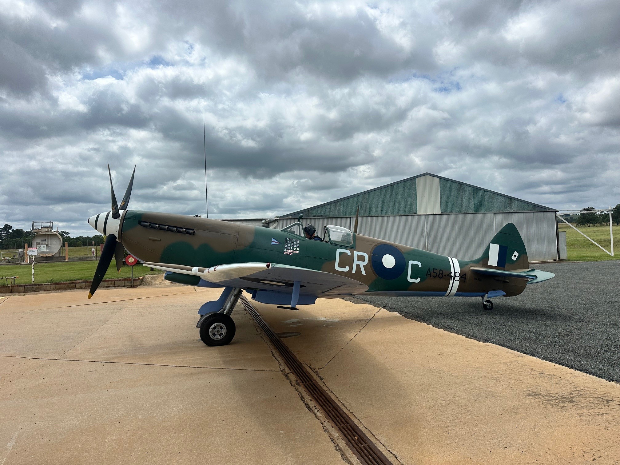 Peter Gartshore's Spitfire at our Goodwood airbase